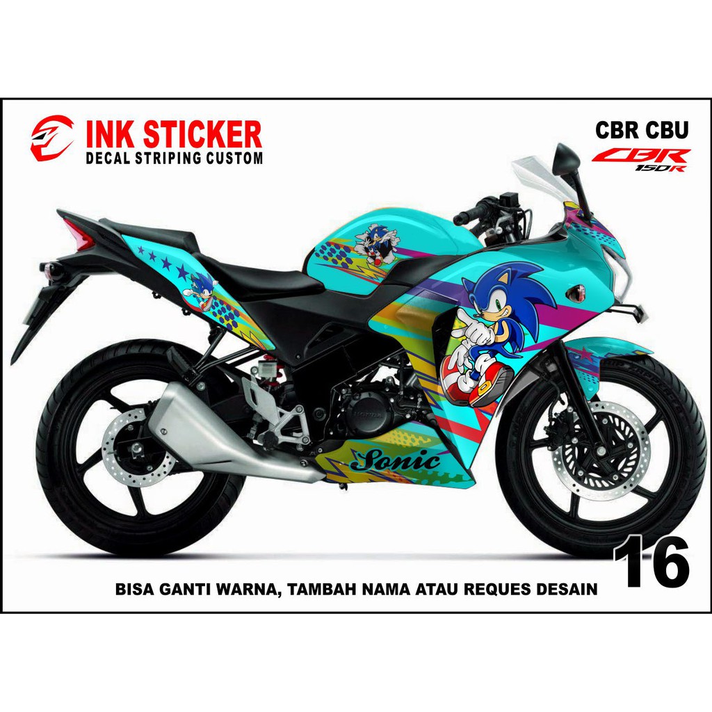 Sticker Decal CBR THAILAND, CBR CBU 150R / 250R 16 fullbody