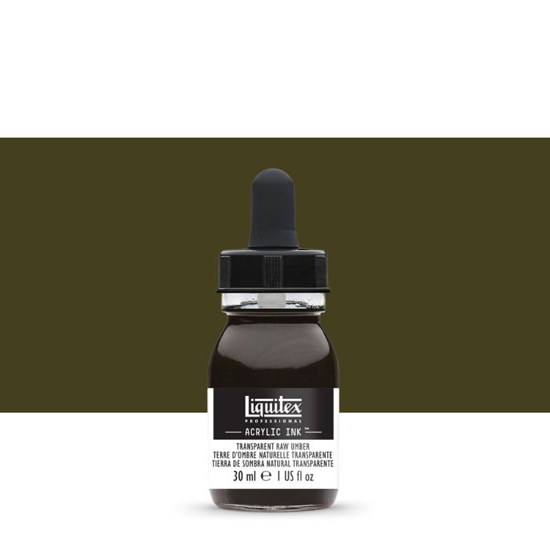 

ACRYLIC INK 30 ML TRANSPARENT RAW UMBER LIQUITEX PROFESSIONAL