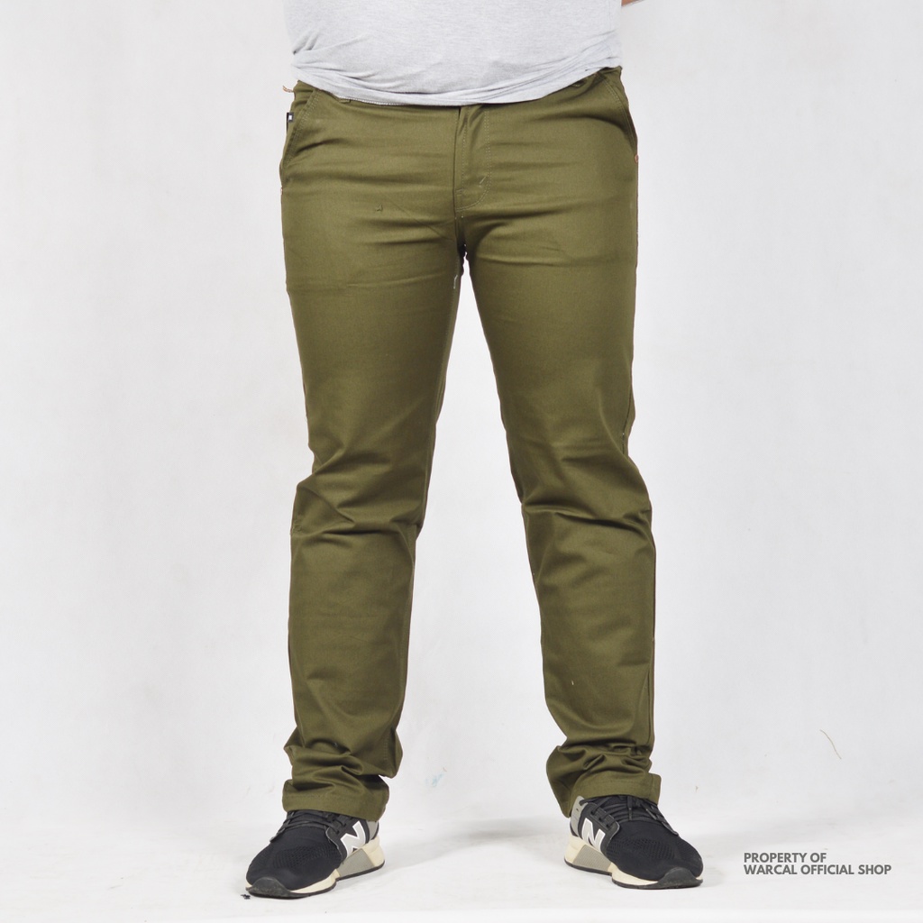 CHINO BIGSIZE PRIA KARET CELANA PANJANG CINOS JUMBO SLIM FIT MELAR