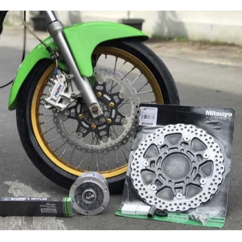 Tromol depan KLX DTRACKER import set Piringan DTRACKER PNP CB GL MEGAPRO TIGER DAN SHOK