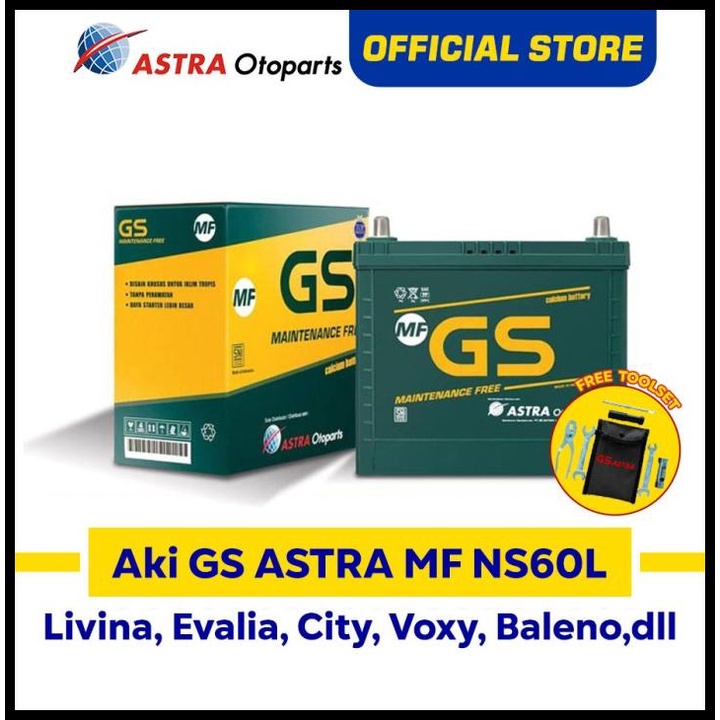 Aki Gs Astra Mf Ns60L Livina/Grand Livina, Evalia, City, Voxy, Baleno