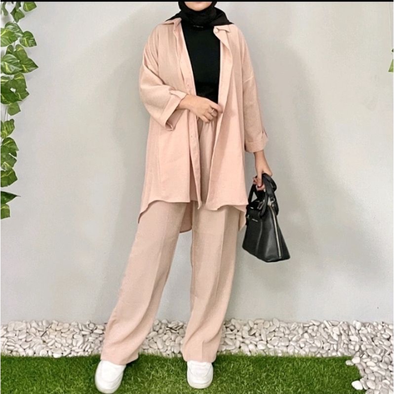 Product dari okeda shop RUBILA SET CRINKLE warna RUSTIC