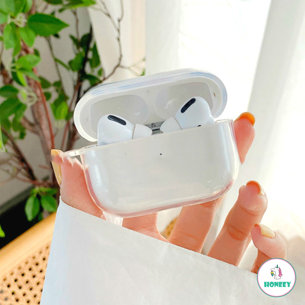 Transparents Airpods Case Bluetooth Wireless Earphone Soft Silicone Case compatible for Airpods 1/2/pro Protective Cover