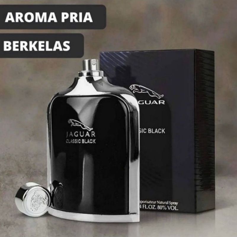 Parfum pria tahan lama Parfum JAGUAR BLACK 30 ml free pouch