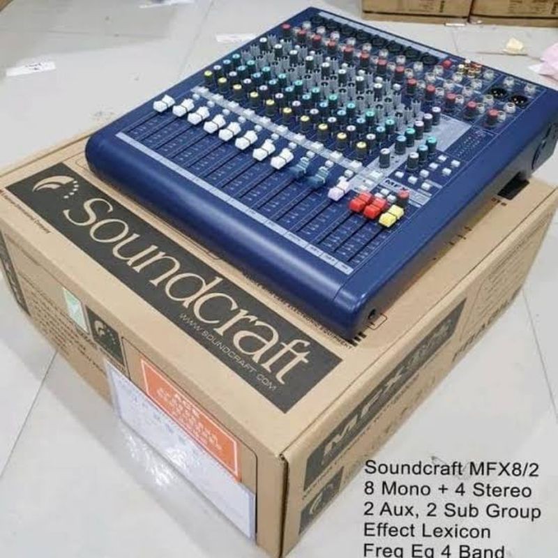 SOUNDCRAFT MFX8 MIXER AUDIO MFX 8 (8 CHANNEL)
