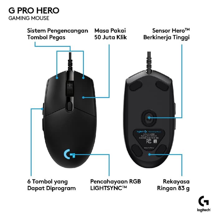 Logitech G Pro HERO Gaming Mouse Original