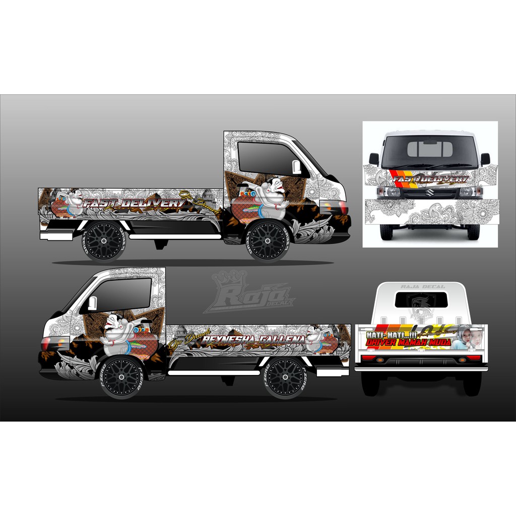 Decal Sticker Carry New-Dekal Stiker Fullbody Suzuki Carry New Custom Semar