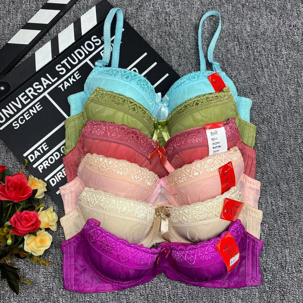 BRA / BH WANITA 808 ADA KAWAT SIZE 32-36 TERDAPAT 6 WARNA KAIT 3 PAKAIAN DALAM WANITA BAHAN IMPORT