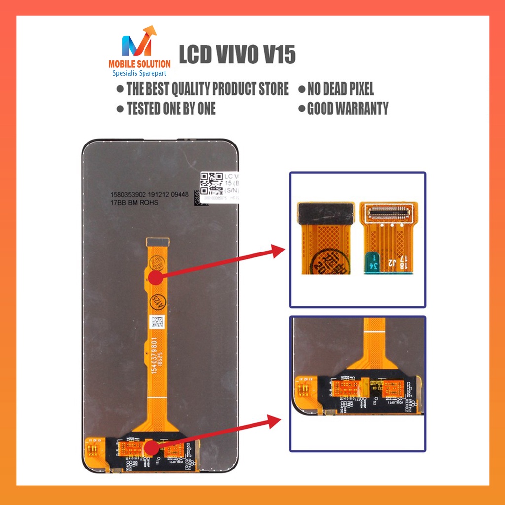 Grosir LCD Vivo V15 ORIGINAL 100%  Fullset Touchscreen Garansi 1 Bulan + Packing / Bubbel