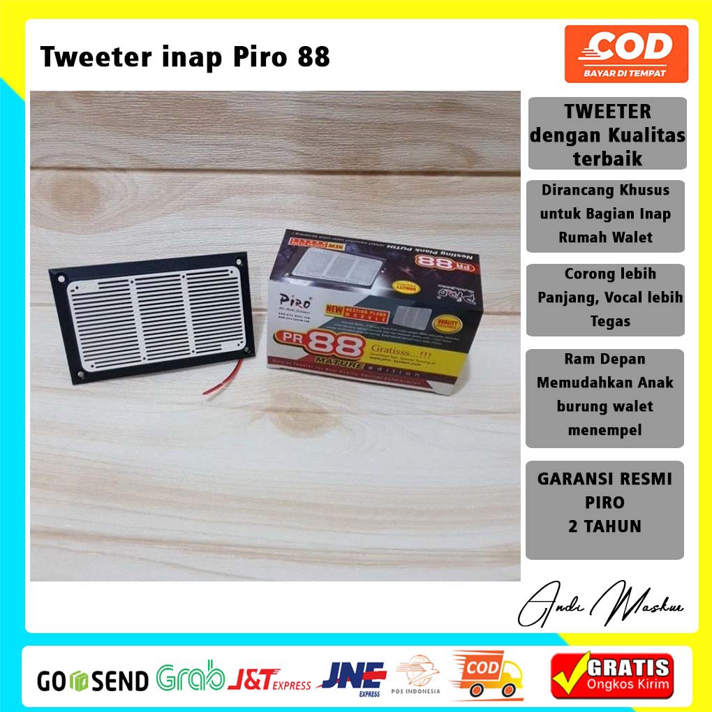 Piro PR-88 tweeter inap walet piro Tweeter Walet Piro PR88