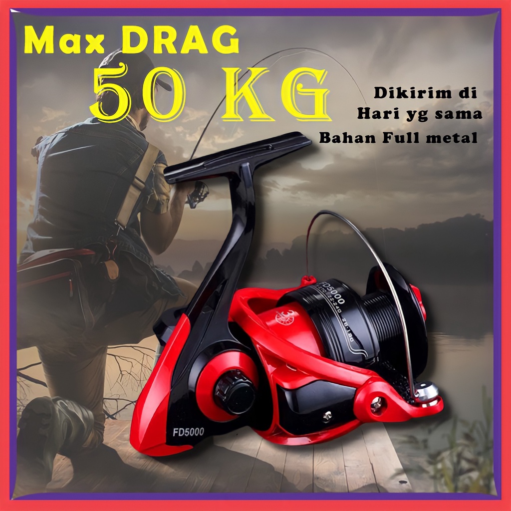 Alat Pancing Set Reel Rel Rell Real Ril Rill Pancing Laut Power Handle Set Lengkap ORIGINAL