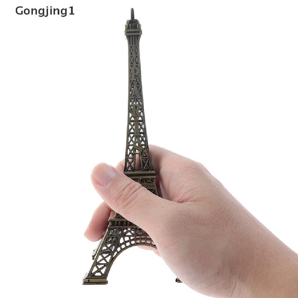 Gongjing1 Miniatur Menara Eiffel Paris Bahan Alloy Untuk Souvenir