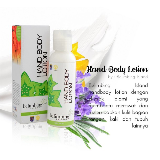 Belimbing Island Hand Body Lotion Herbal Handbody Wangi Alami Natural Skincare Halal 100ml