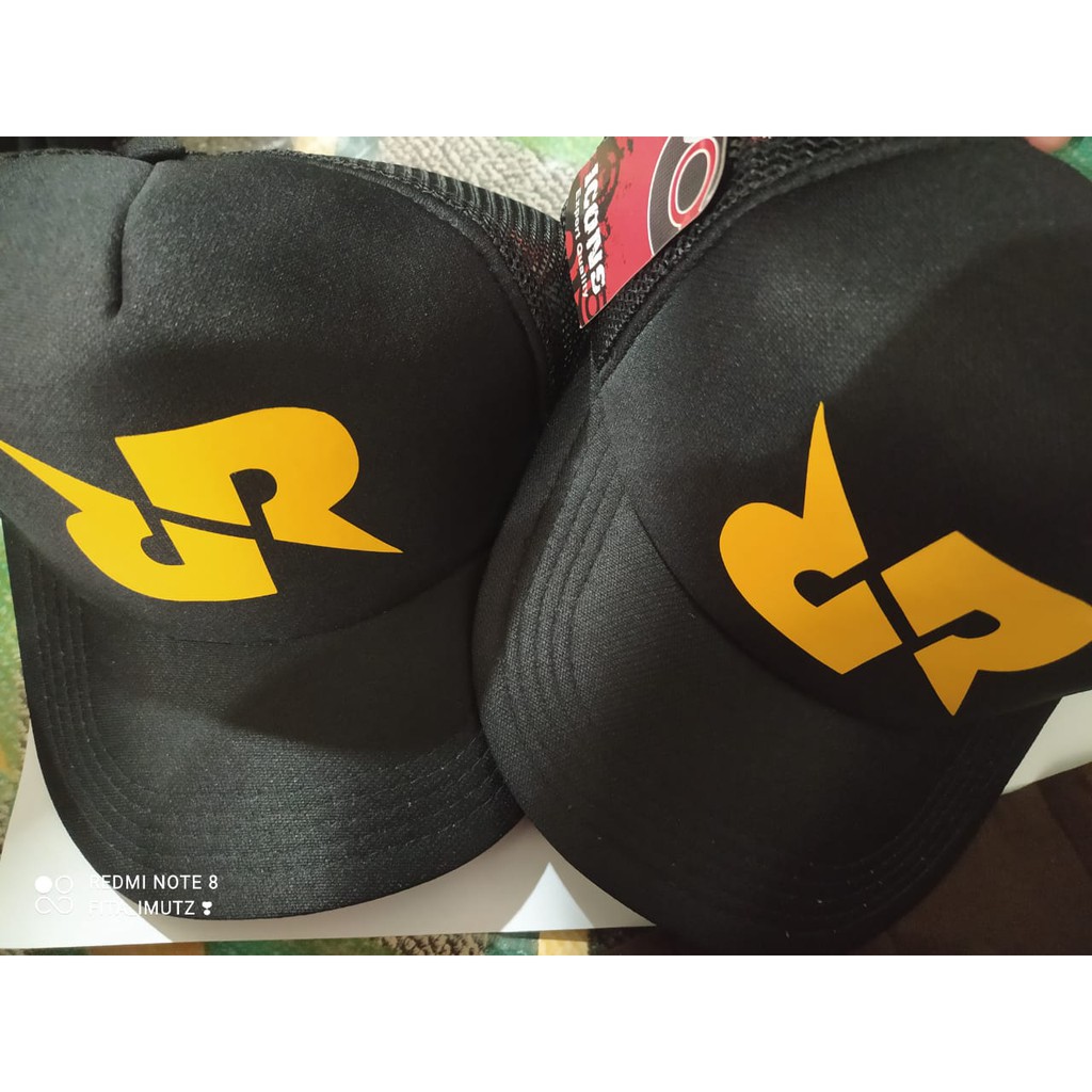 Topi logo RRQ GAme MObile legent / Topi Pria Wanita Jaring Polos Trucker Hat Dewasa Outdoor Premium