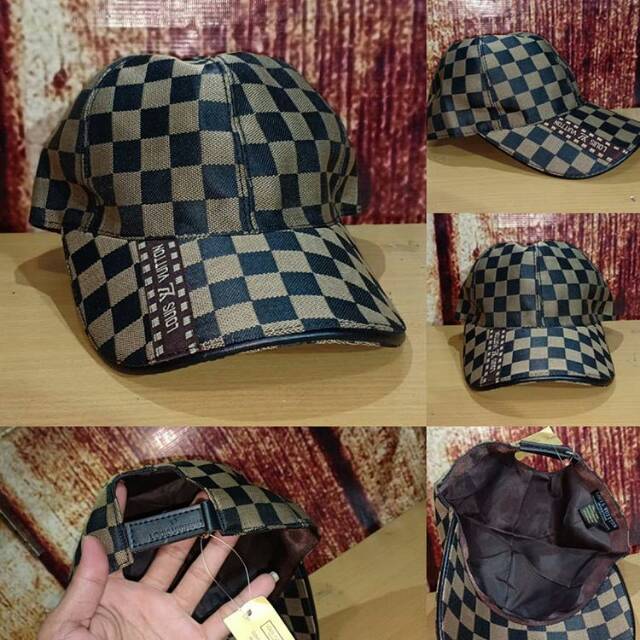 Chapeau arrière à casquette rouge Supreme LV Louis Vuitton 