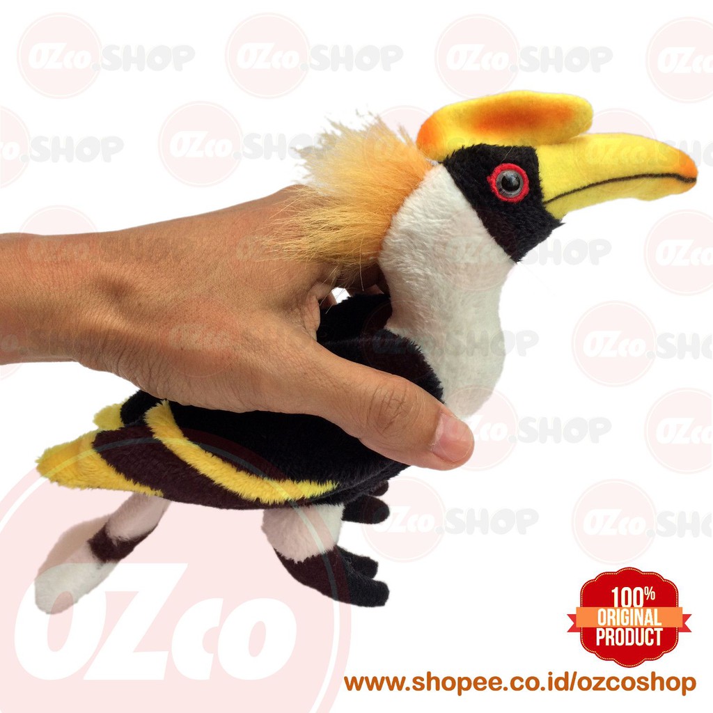 Boneka Burung Rangkong Enggang Great Hornbill Original Ozco Soz056