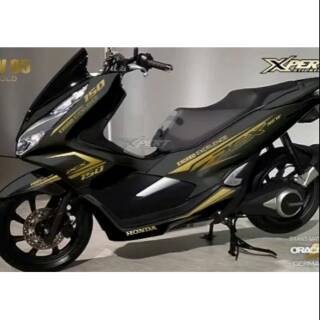 Promo Cutting Sticker Honda Pcx Hitam 2018 Stiker Pcx Shopee