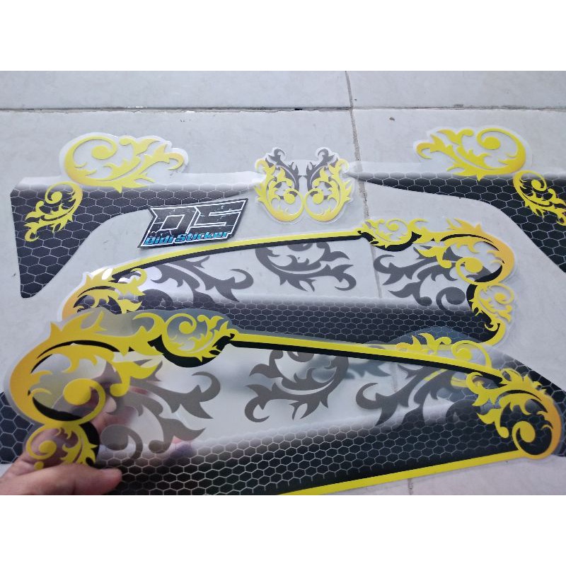 STRIPING TRANSPARAN CB 100 COSTUM BATIK II STRIPING CB VARIASI