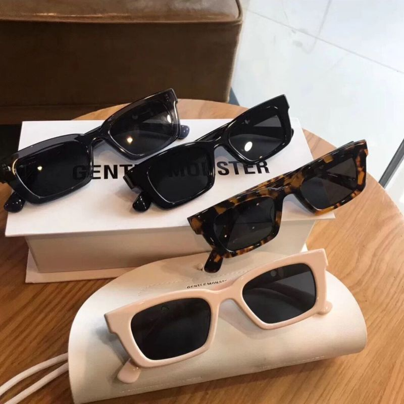 We Flower Bergaya Hitam Mata Kucing Kacamata Hitam Untuk Wanita Pria Ins Trendi Blogger Shades UV400 Pelindung Mengemudi Kacamata Luar Ruangan Fashion OOTD Sunnies Eyeglasses