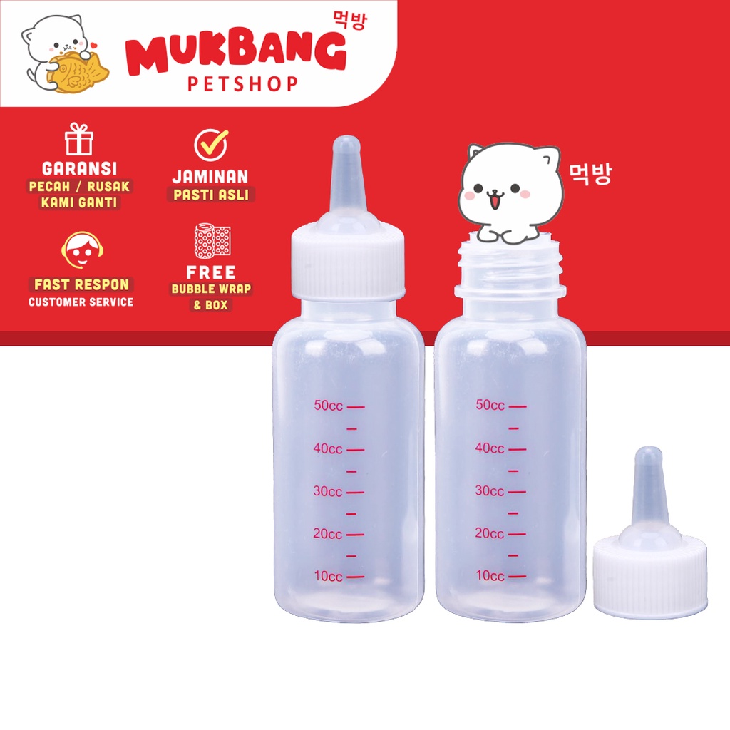 Botol Dot Kucing Botol Susu Kucing Botol Susu Anjing 50ML Kitten Dot Kucing