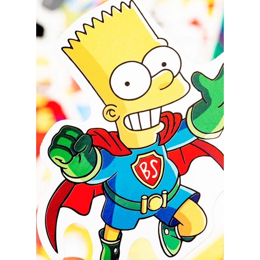 A136 STICKER 10PCS (THE SIMPSONS) anti air notebook scrapbook label tempel motif kartun superhero super hero unik lucu atk alat tulis kantor murah viral termurah kartun komputer leptop handphone hp smartphone koper laptop tembok kulkas disney anime