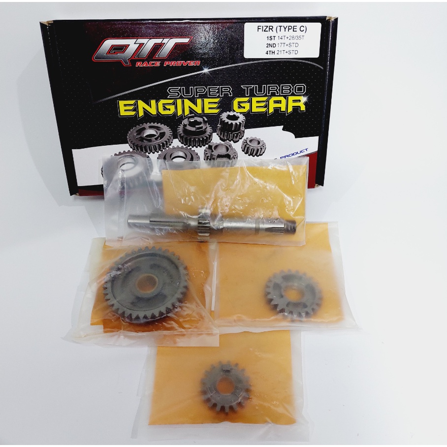 GEAR GIGI RATIO RASIO QTT RACING F1ZR F1Z R FIZ R FIZR FORCE TIPE C ROAD RACE DRAG BIKE ORIGINAL