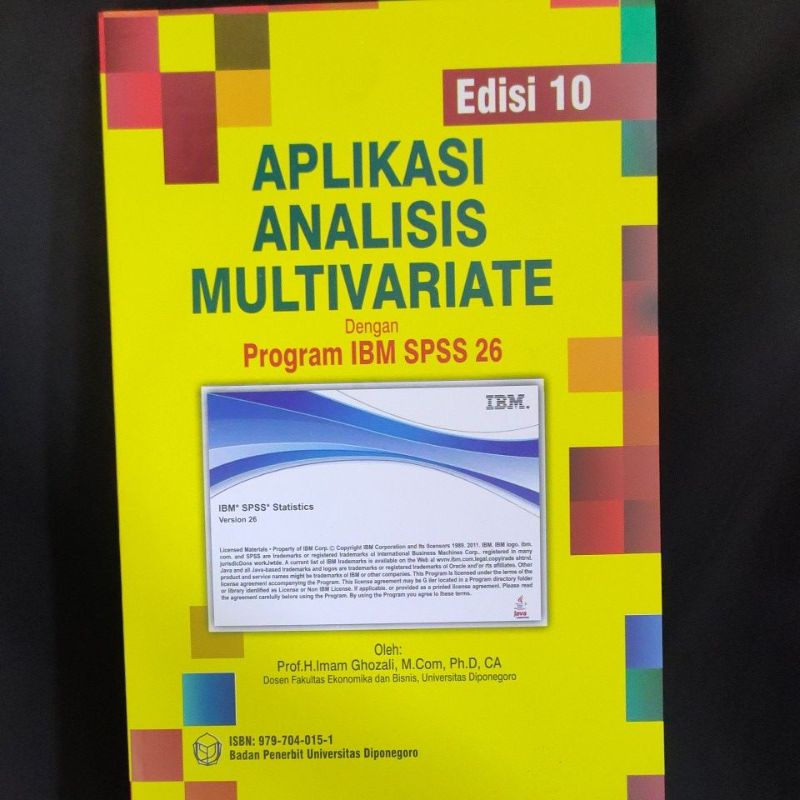 Jual SPSS 26 APLIKASI ANALISIS MULTIVARIATE IMAM GHOZALI | Shopee Indonesia