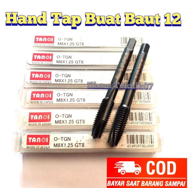 tap baut 12 Tap m8x1.25 PO Tanoi Japan