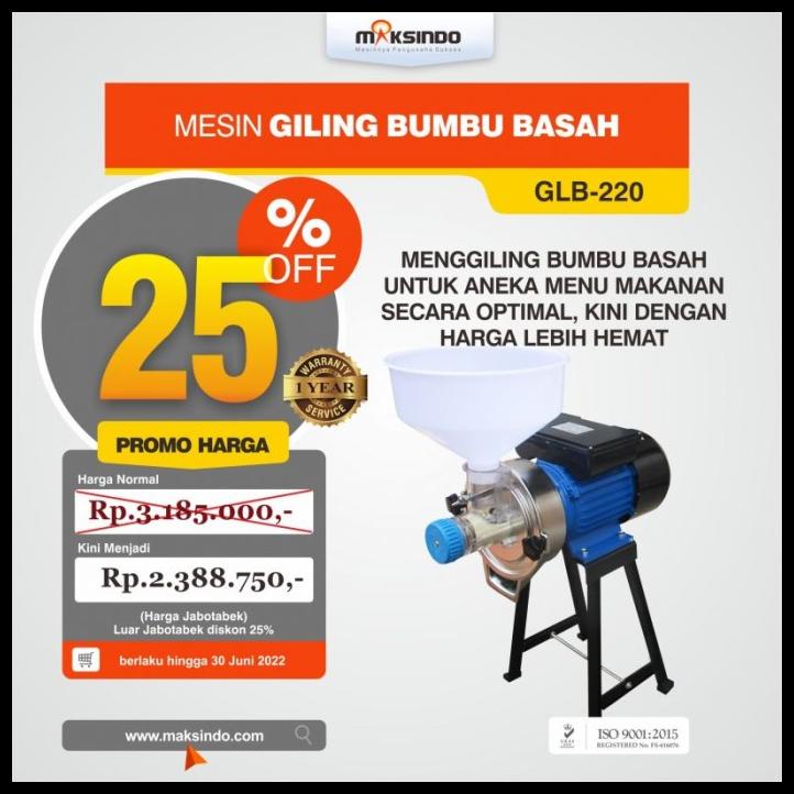 Mesin Giling Bumbu Basah Glb220