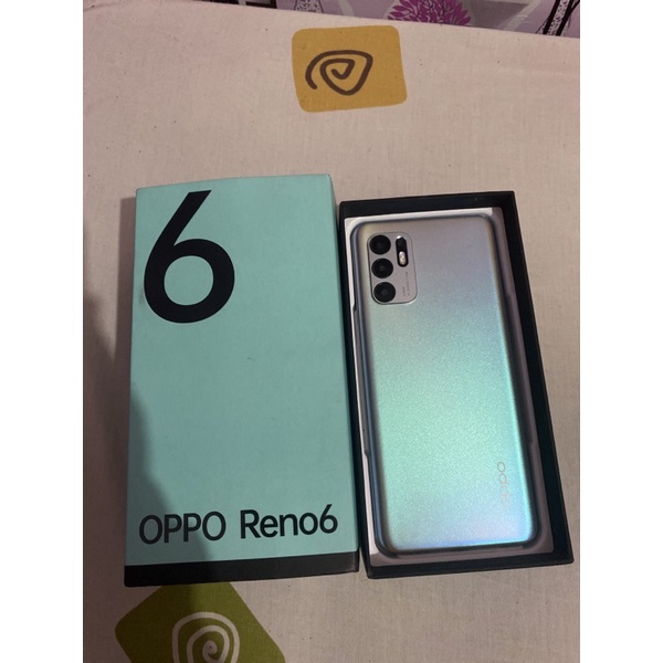 Oppo reno 6 8/128 4g fulset second like new