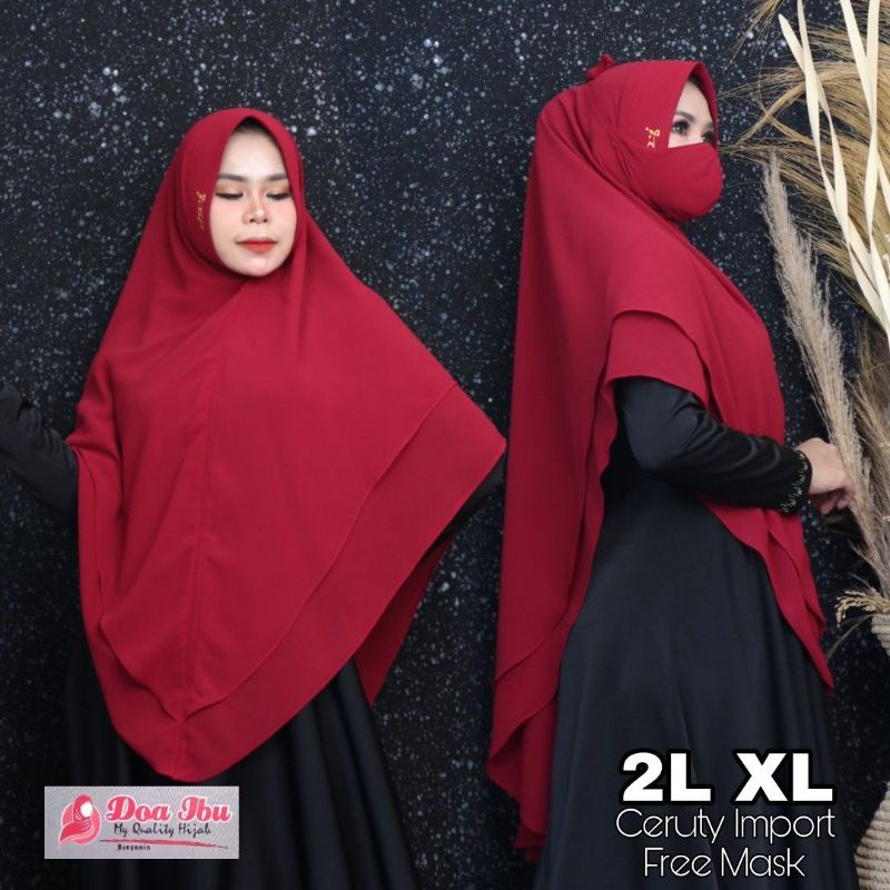 KHIMAR CERUTY PREMIUM ORI DOA IBU - DOI