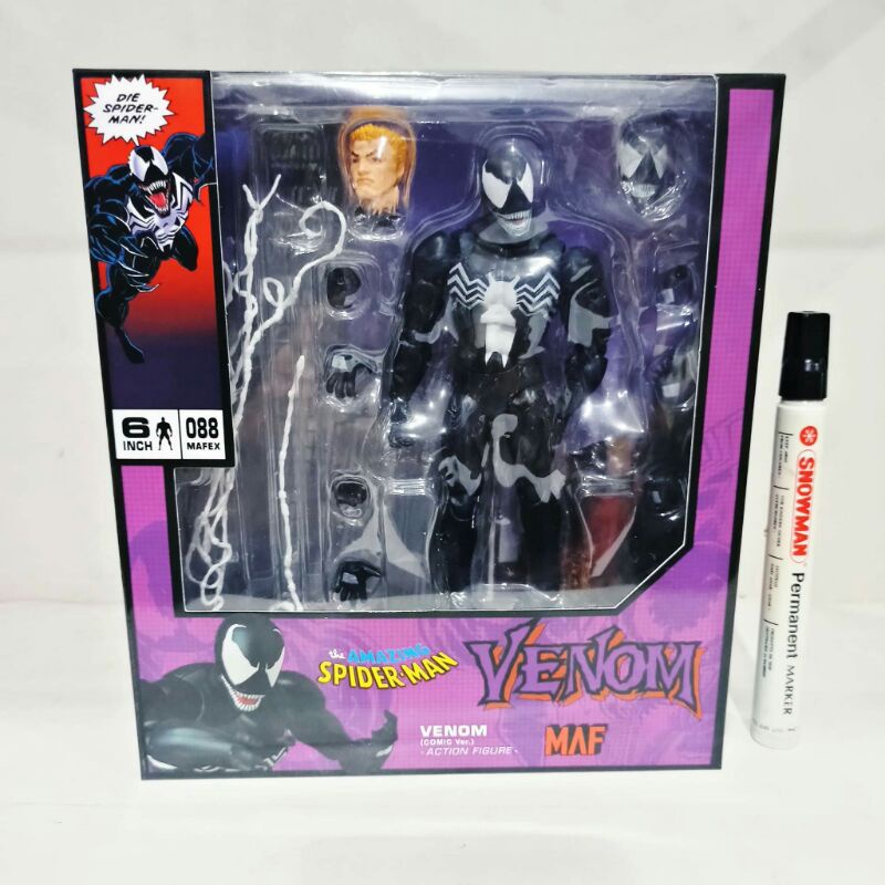 figure mafex action figureMafex venomthe amazing spiderman seriestinggi sekitar 6 inch
artikulasi de