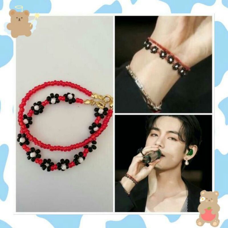 V BTS Bracelet ver.1 / gelang idol kpop V inspirasi from Taehyung BTS by Beadsbyki