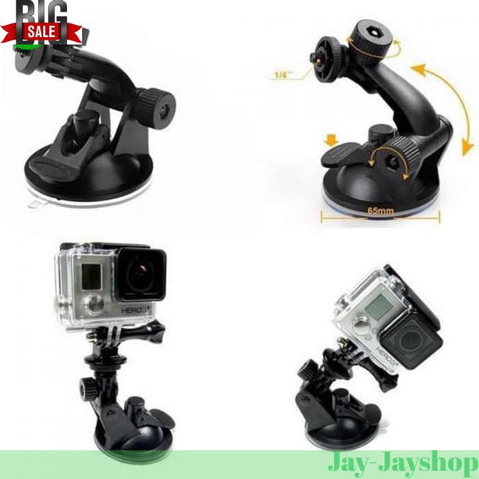 Car Holder GoPro Xiaomi Yi Mobil suction cup Kamera Aksi HOLDER