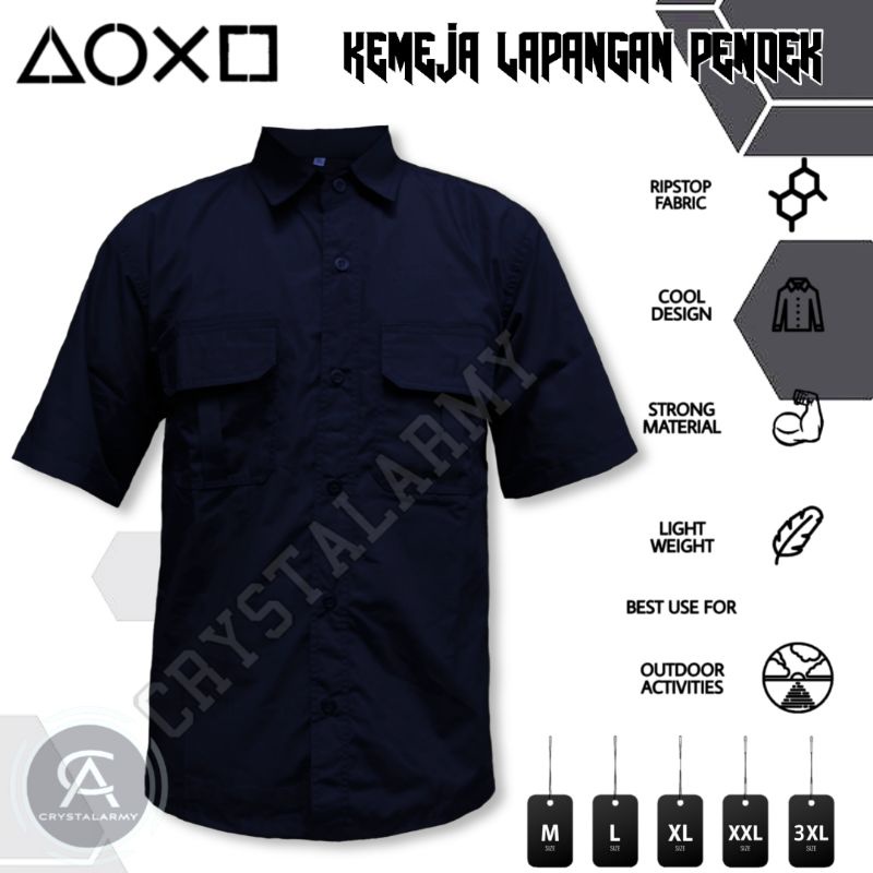 COD Kemeja PDL Lapangan / Kemeja seragam PNS / Baju Kerja atasan pdh pns / Tactical Hiking Gunung Safety Lengan Pendek