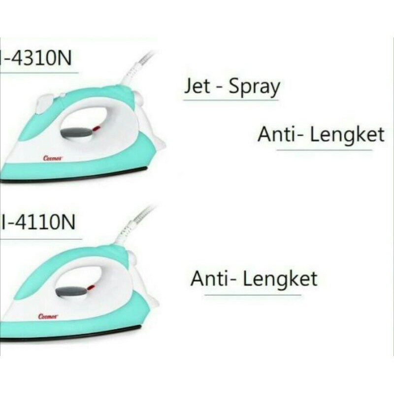 CI-4110 N SETRIKA COSMOS / SETRIKA CI4110N COSMOS / COSMOS CI4110 N JET SPRAY PENGGOSOK PAKAIAN