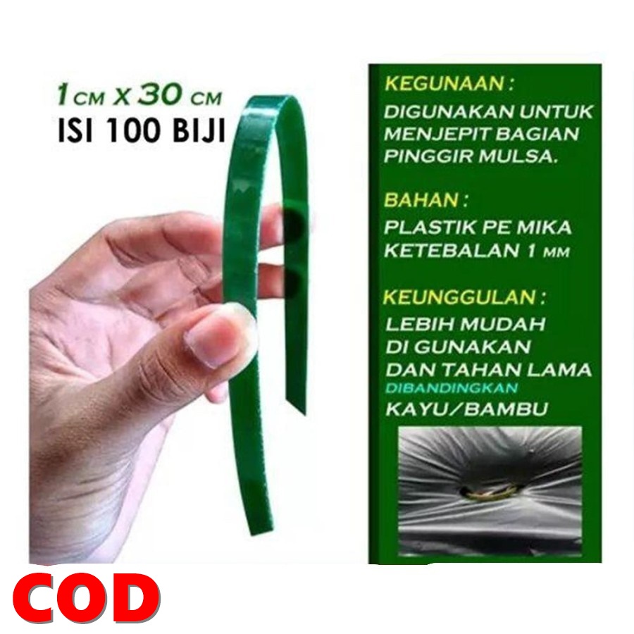 COD Alat Penjepit Plastik Mulsa Pengganti Kayu / Bambu / Pertanian Modern