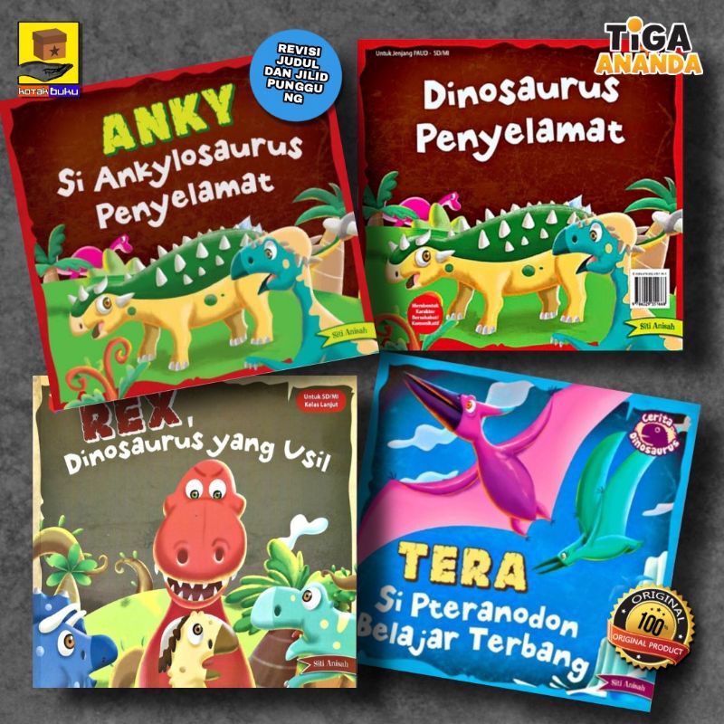 Buku Cerita Anak / Dinosaurus Penyelamat / Buku Anak / Buku Dinosaurus