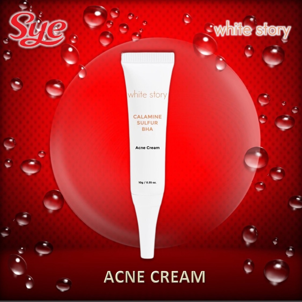 BPOM WHITE STORY ACNE CREAM 10GR / WHITESTORY OBAT JERAWAT / SYE