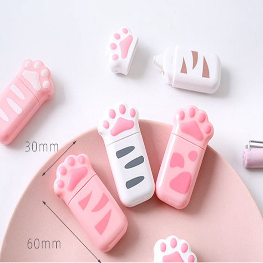 QUINTON 1 Piece Correction Cat Claw Supply Tape Office Cute Kawaii Lovely Diary Decorative School