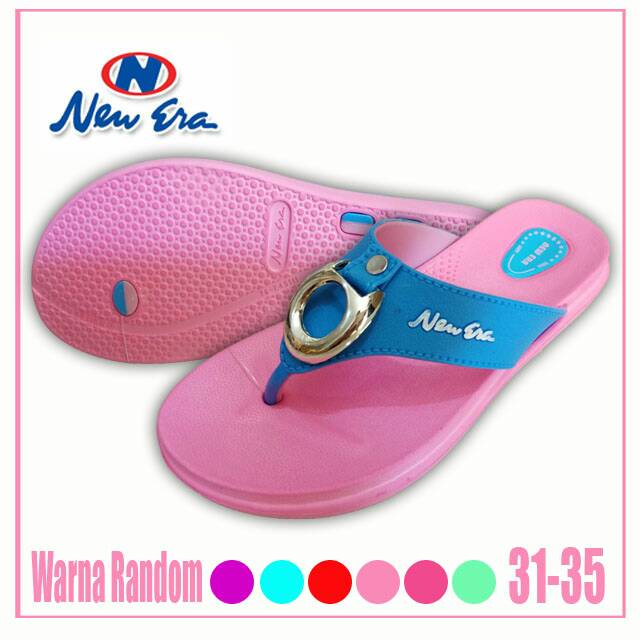 New Era Sandal 31-35 Jepit Anak Perempuan Santai Karet