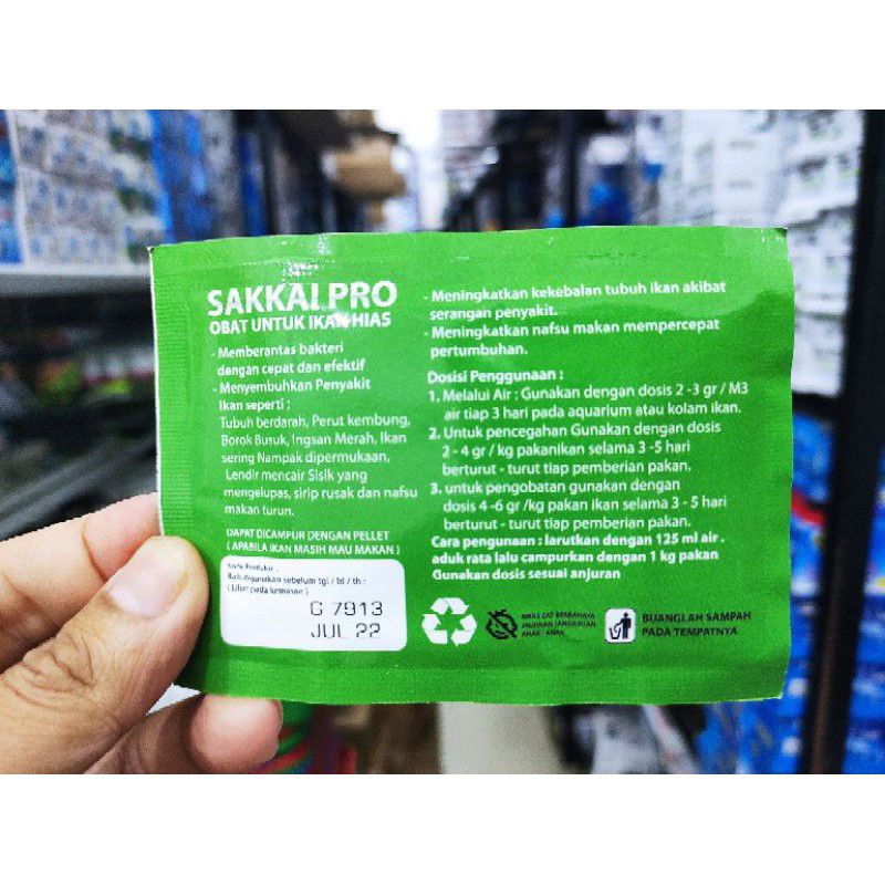 Obat ikan anti luka SAKKAI PRO ANTI BIOTIK PREMIUM 5GR