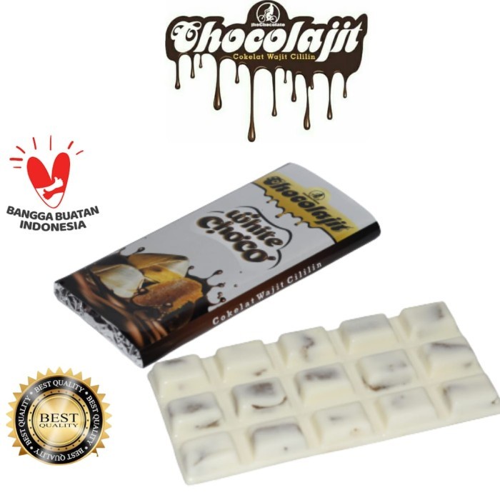 

Coklat batang isi wajit cililin bandungchocolajit white choco 100g