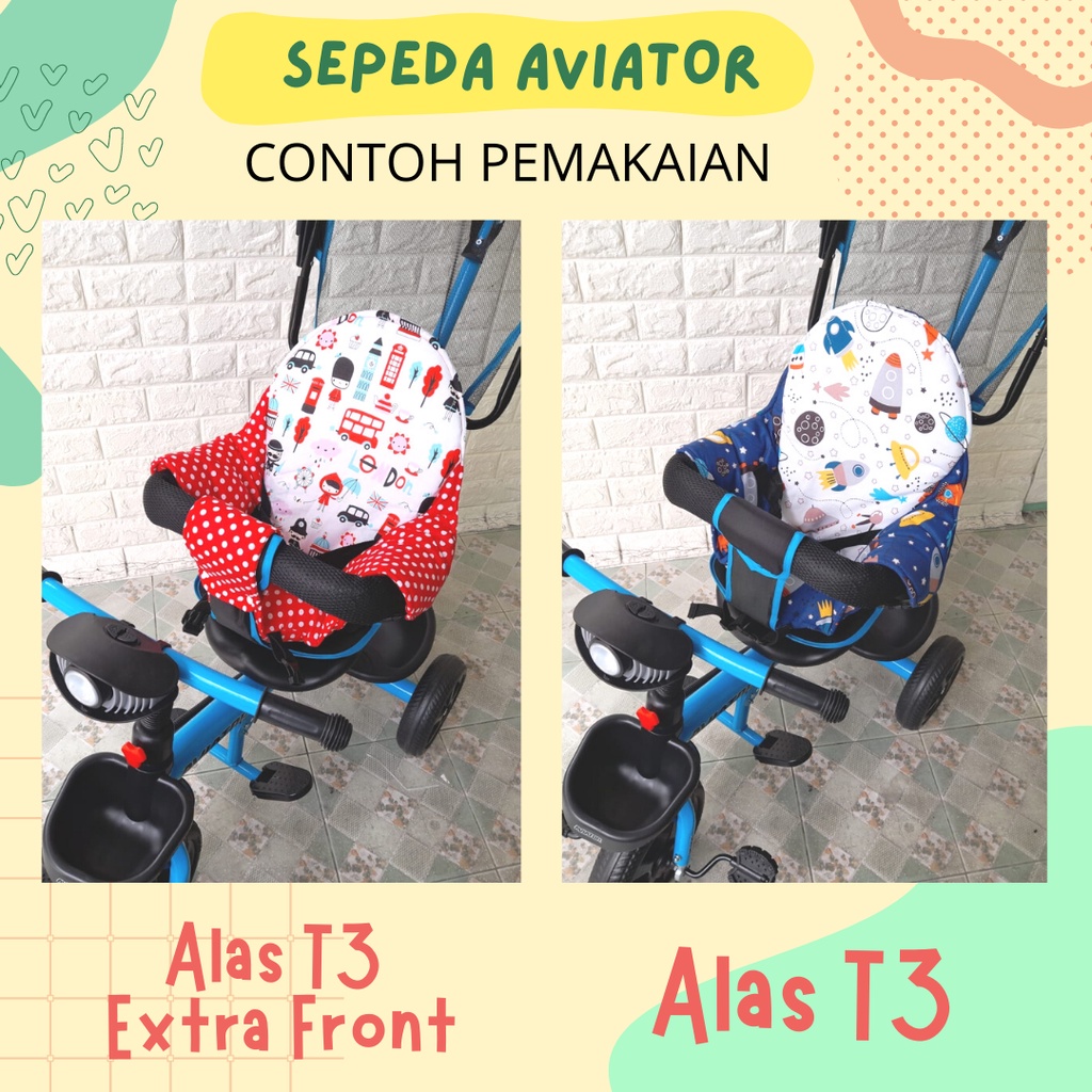 EXTRA FRONT Trike Pad T3 CVC / Trike Pad T3 Extra Front CVC alas kereta dorong bayi Akachan