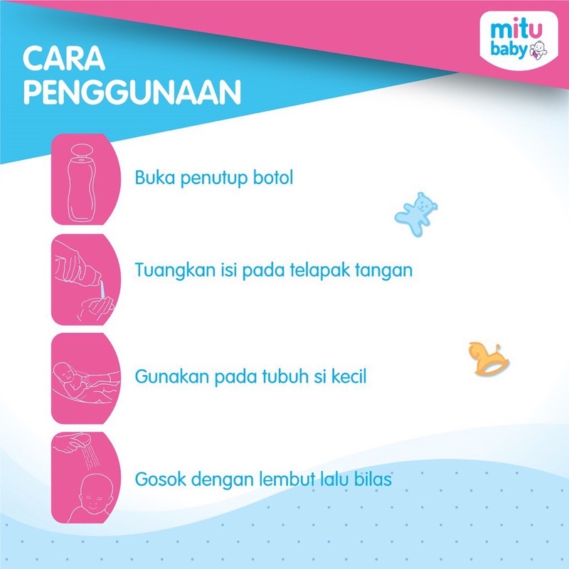 Mitu Baby fresh &amp; Clean Milk bath Oat &amp; Milk Botol 200ml &amp; Refill 200ml