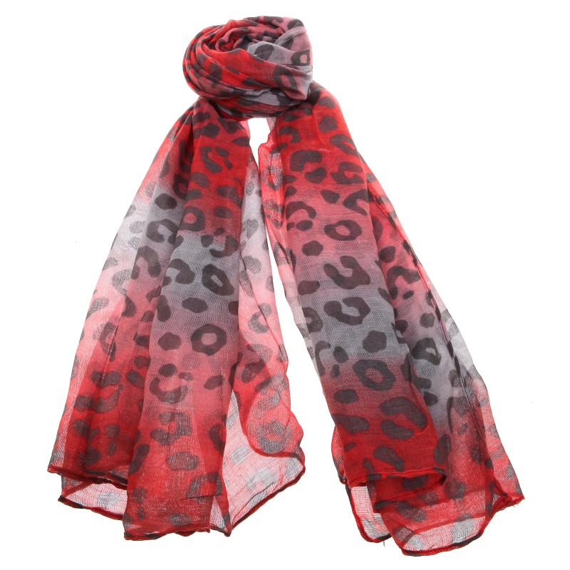 Naughty Syal Scarf Wanita – FSC191200108-RED LEOPARD