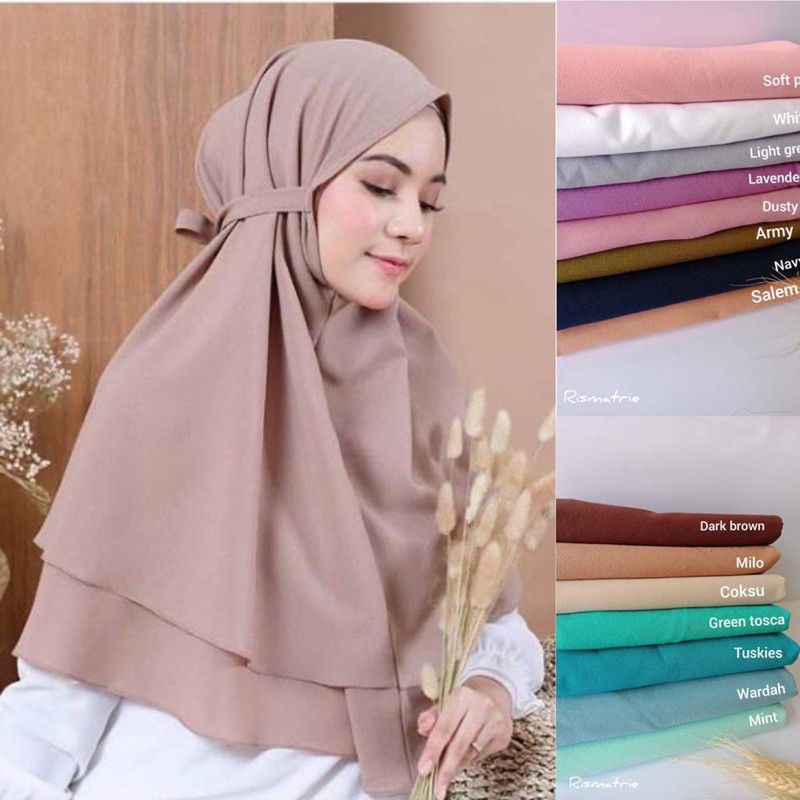 Hijab Bergo Maryam 2 layer
