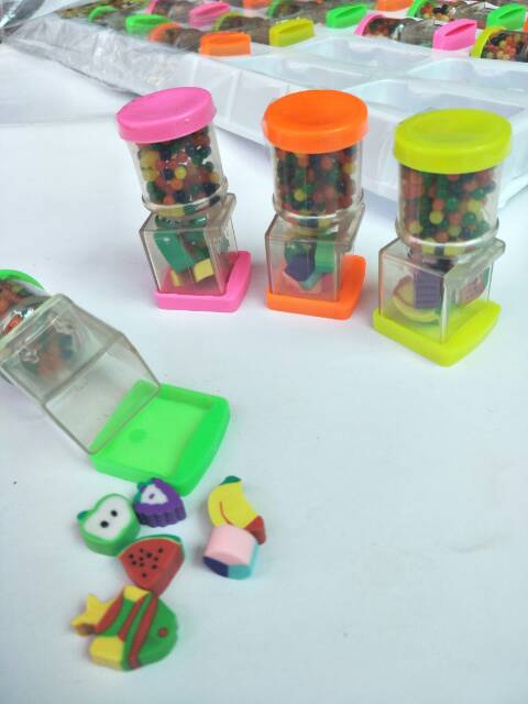 Penghapus Dispenser +Waterbeads Unik Lucu Murah