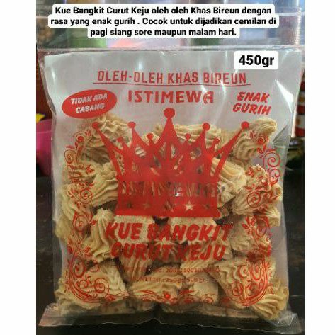 

450G CEMILAN CAMILAN ENAK KUE BANGKIT CURUT KEJU ISTIMEWA KHAS BIREUN BIRUN 450GR