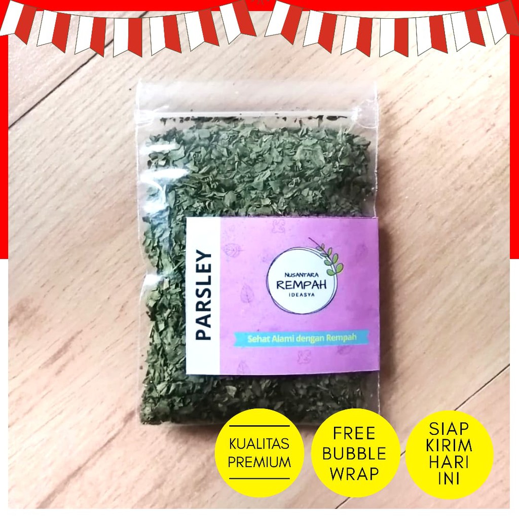 

PROMO Daun Parsley Ideasya kering dried 10 gr Bumbu Peterseli Flakes MPASI Basil Herb